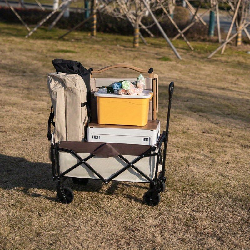 キャリーワゴン アウトドアワゴン キャリーカート キャンプカート キャンプ ワゴン カート キャリー アウトドア アウトドアキャリーカート ピクニック 海 旅行 ホワイト ブラック - メルカリ