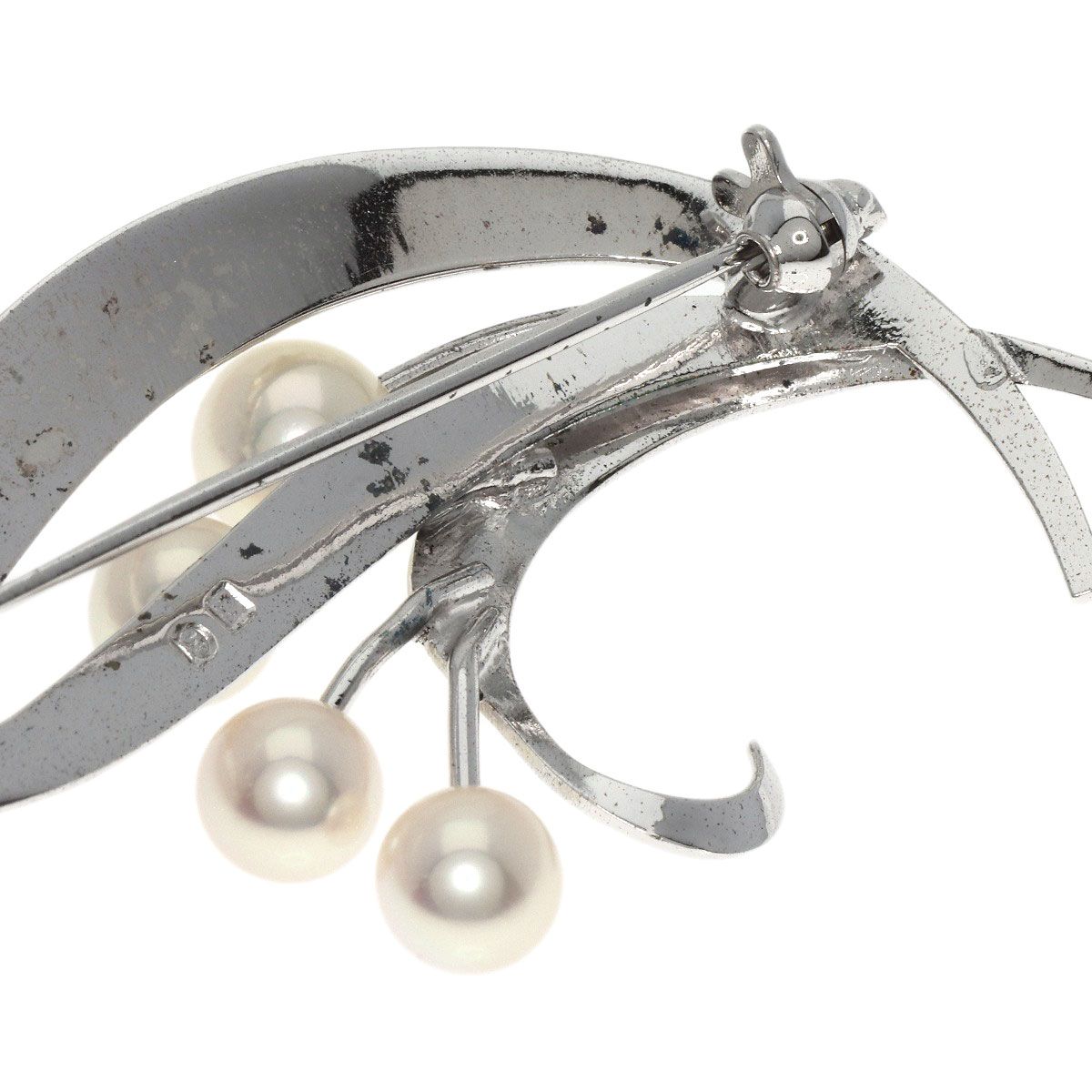 MIKIMOTO ミキモト パール 真珠 ブローチ SV レディース - メルカリ