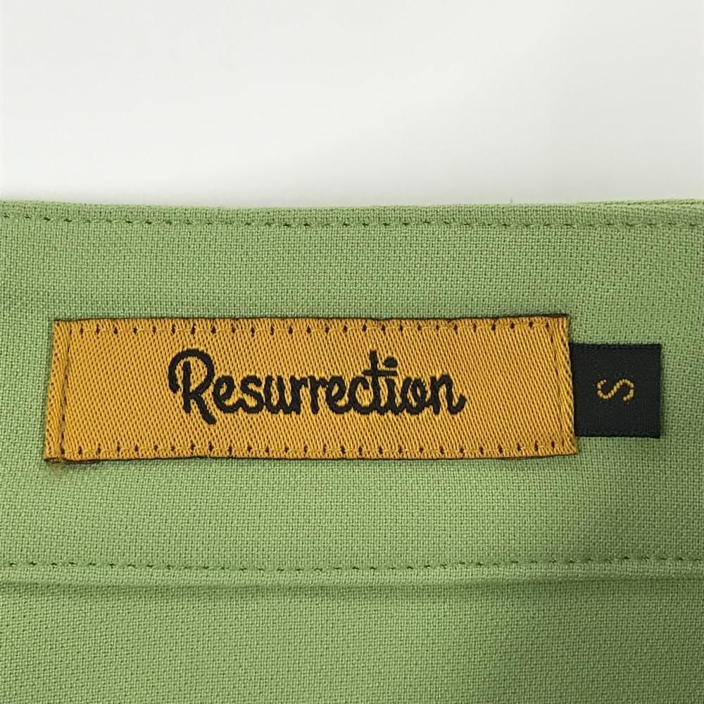 専門店へようこそ。 超 レザレクション スカート ライトグリーン×グリーン 裾一部総柄 レディース S ゴルフウェア Resurrection