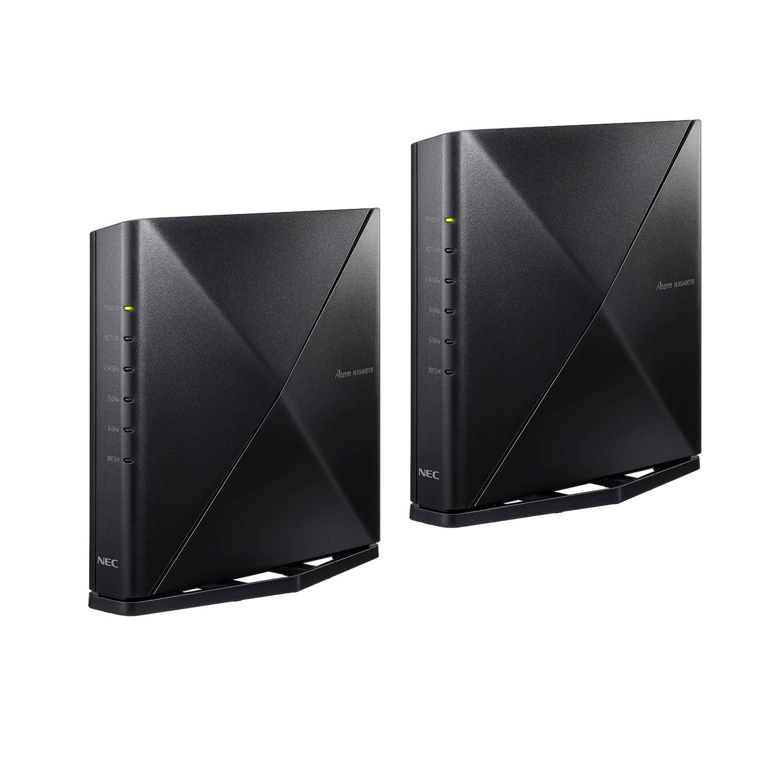 NEC Aterm 無線LAN メッシュWiFi Wi-Fi 6E ルーター 11ax PA-WX5400T6/MS ペアリング済み・すぐ使えるトライバンド 計6ストリーム (iPhone 15 Pro  [セット品] [Wi-Fi 6E : 速度 5400]
