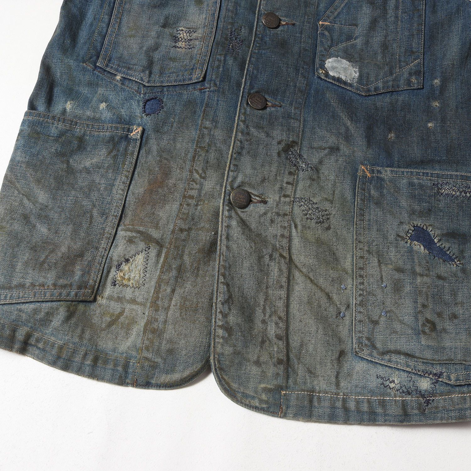 RRL コート サイズ:S 69着限定 フェード ヴィンテージ加工 デニム