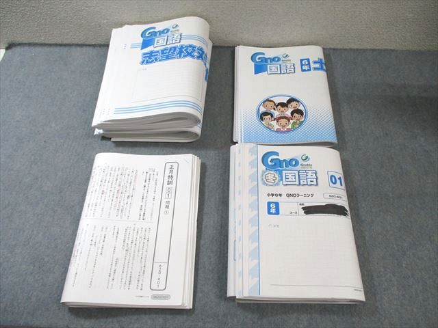 FC02-053 グノーブル 小6 GNOラーニング/志望校対策/土曜/正月特訓 国語 通年セット 【計30回分】 000L2D