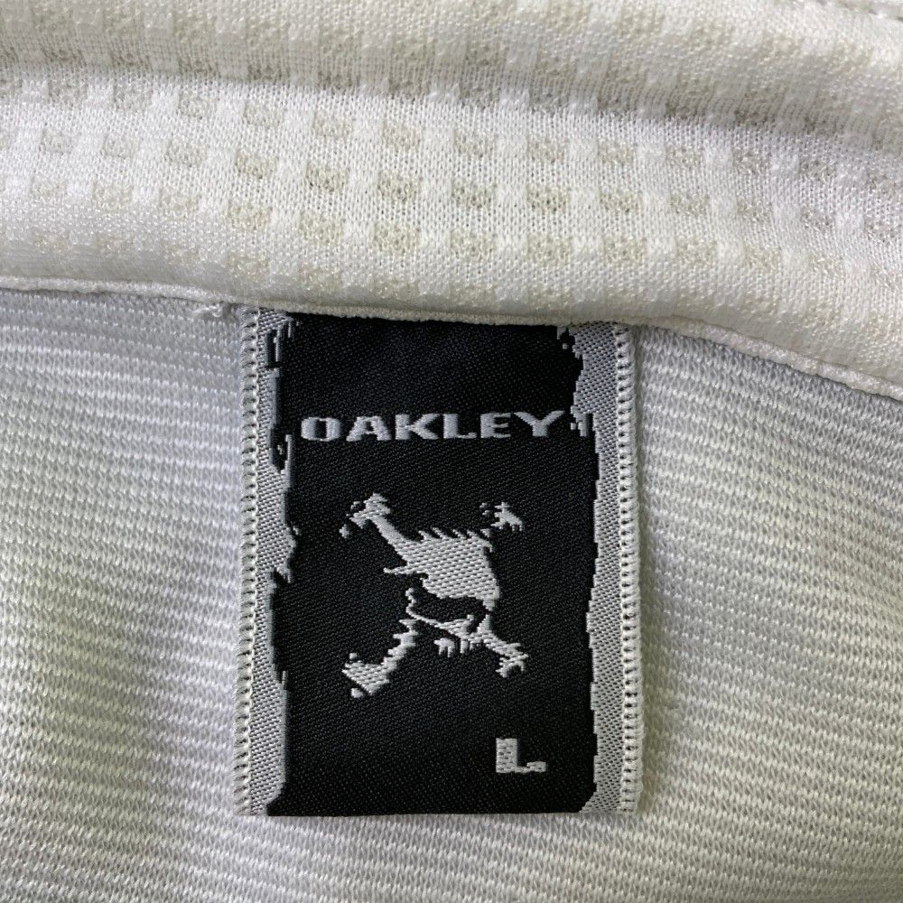 サイズ：L OAKLEY オークリー 半袖ポロシャツ スカル刺繍