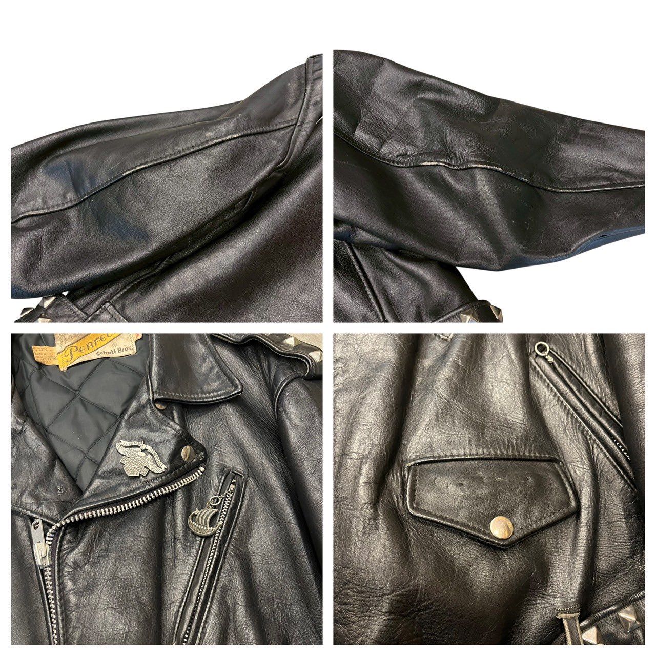 70s ビンテージ Schott ワンスター バイカーカスタム ダブル