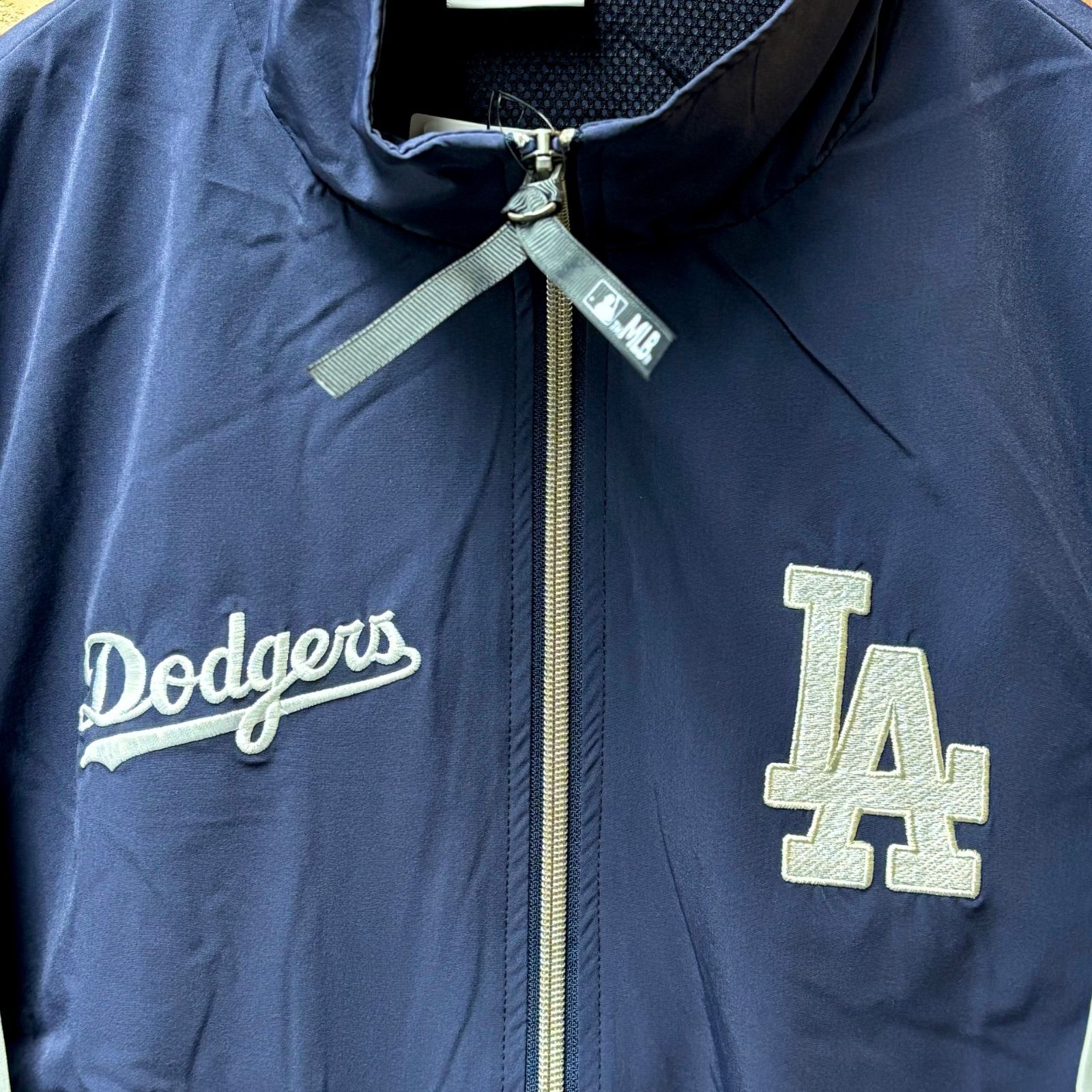 ドジャース フルジップジャケット MLB/ロサンゼルス・ドジャース ナイロン裏メッシュフルジップ