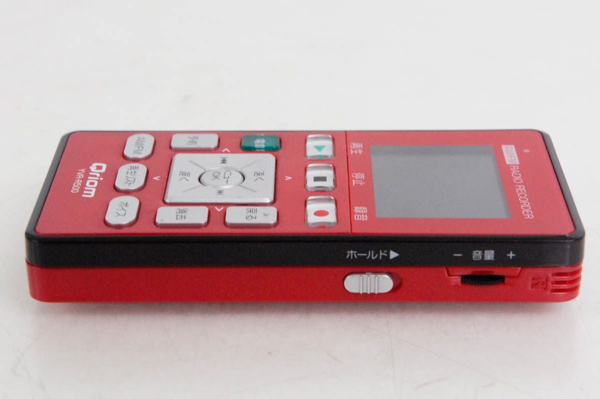 山善　キュリオム ラジオボイスレコーダー レッド YVR-R500 Amazon | Qriom キュリオム ラジオボイスレコーダー レッドYVR