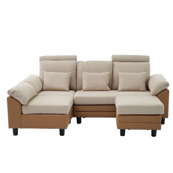 ソファー ソファ 3人掛け 自由レイアウト ハイバック ファブリック 弾力 L字ソファー ローソファ 肘付きソファー コーナーソファー ヘッドソファー 爆買 NEXPOTALLINN_EU