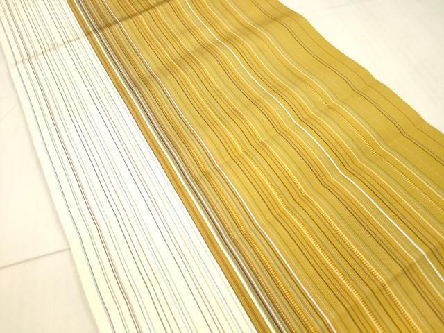 平和屋着物＊夏物 八寸名古屋帯 よろけ縞 DAAW4135cm 平和屋着物＊