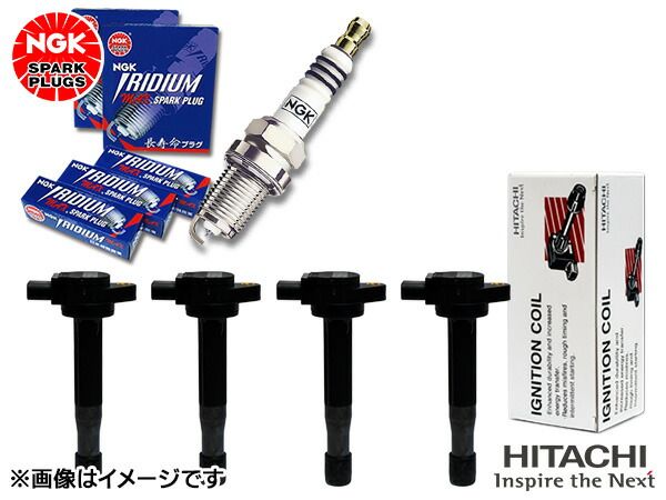 ヴォクシー ノア ZRR70G ZRR70W ZRR75G ZRR75W NGK MAX プラグ イリジウム 1317 4本 日立 イグニッションコイル U19T14-COIL 4本