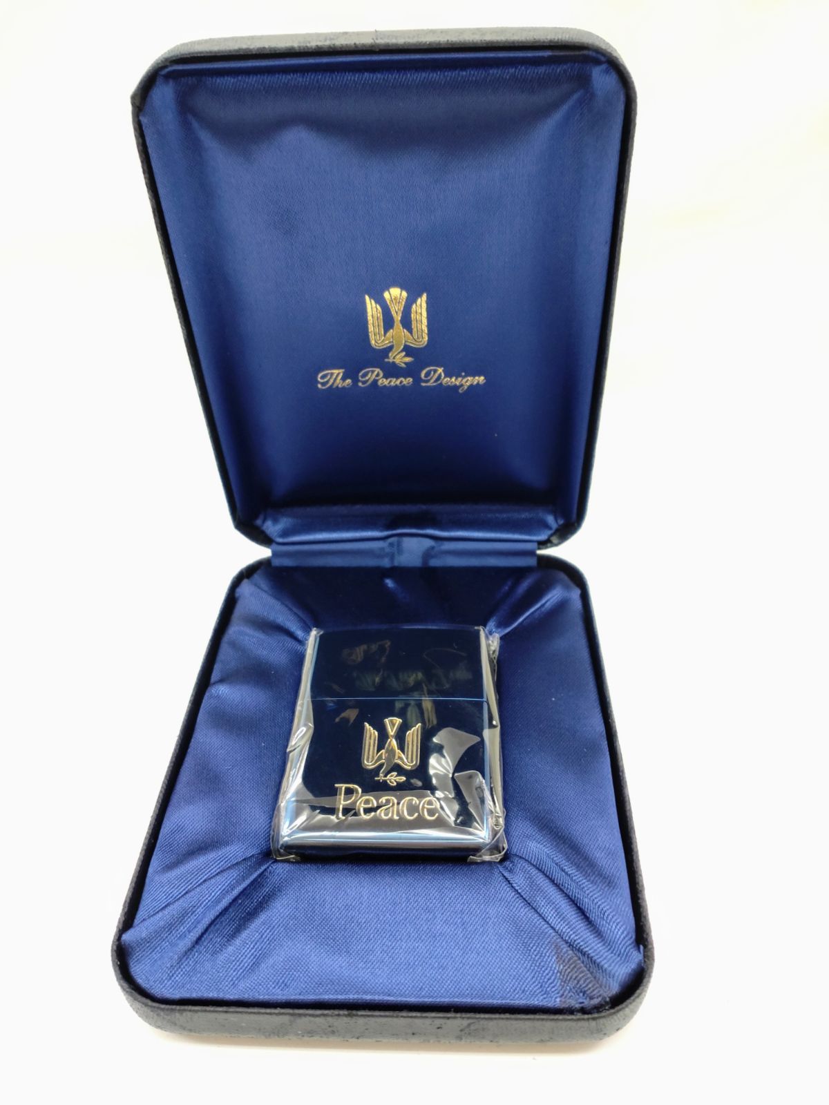 ZIPPO Peace ブルーチタン 2001年モデル ライター【N596