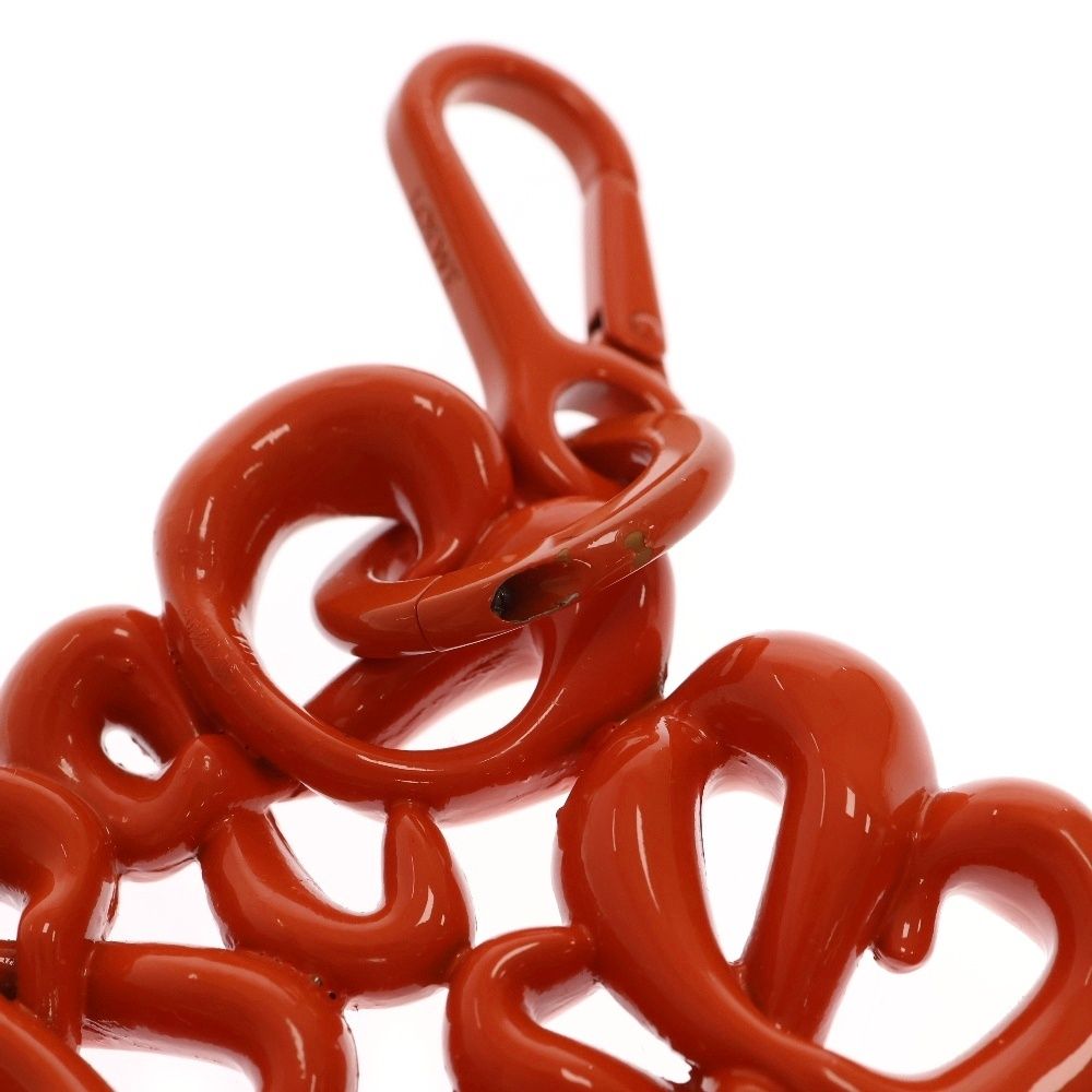 LOEWE (ロエベ) チャーム アナグラムロゴ オレンジ メタル  