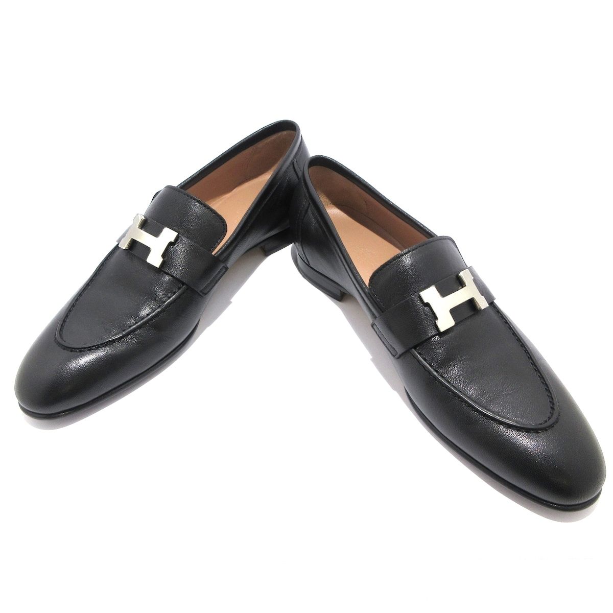 エルメス ローファー エリゼ70 美品 サイズ38 1/2 ファッション