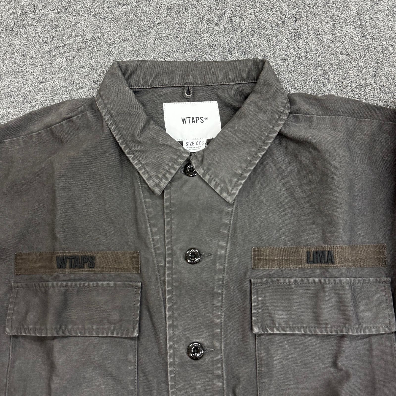 未使用品 WTAPS 20SS JUNGLE LS 01 / SHIRT. COTTON. SATIN ジャングル