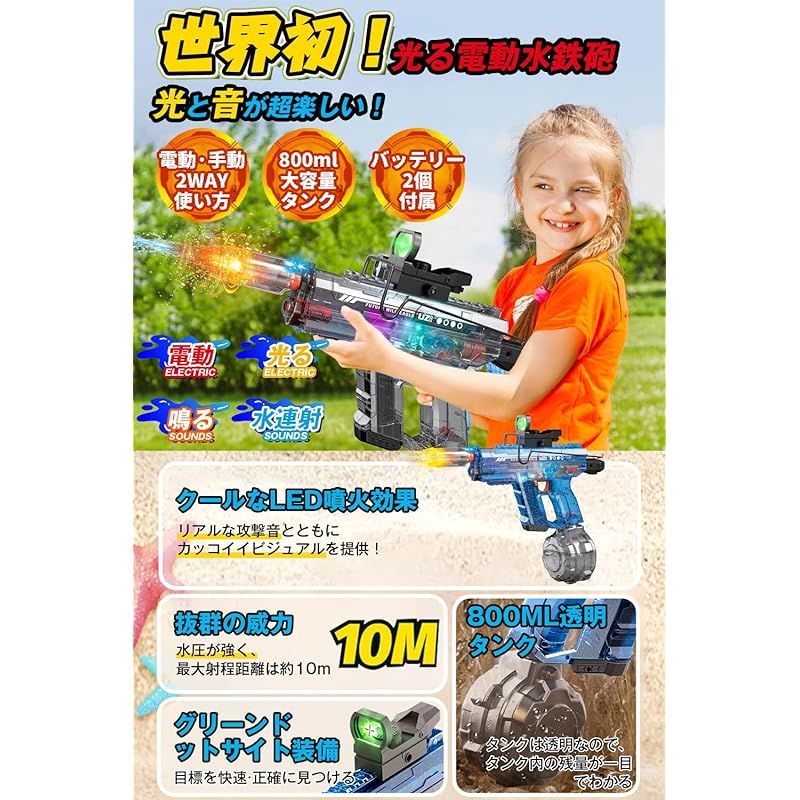 電動水鉄砲 Water Blaster 自動給水 2個 電動水鉄砲 Water Blaster 自動給水 2個