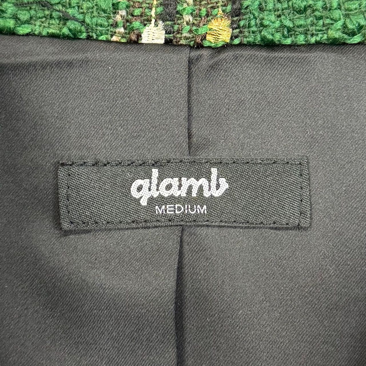 参考上代39600円 glamb 20AW Fancy tweed JKT ファンシー ツイード 