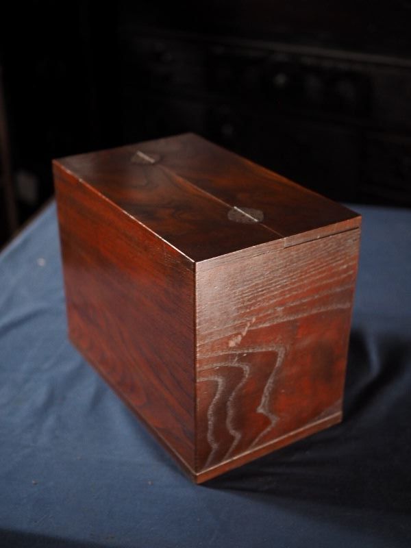 品質100％ 保証！ 桑貼アンティーク裁縫箱 昭和前期 古録展 送料無料 品番H17173 全国無料配送。