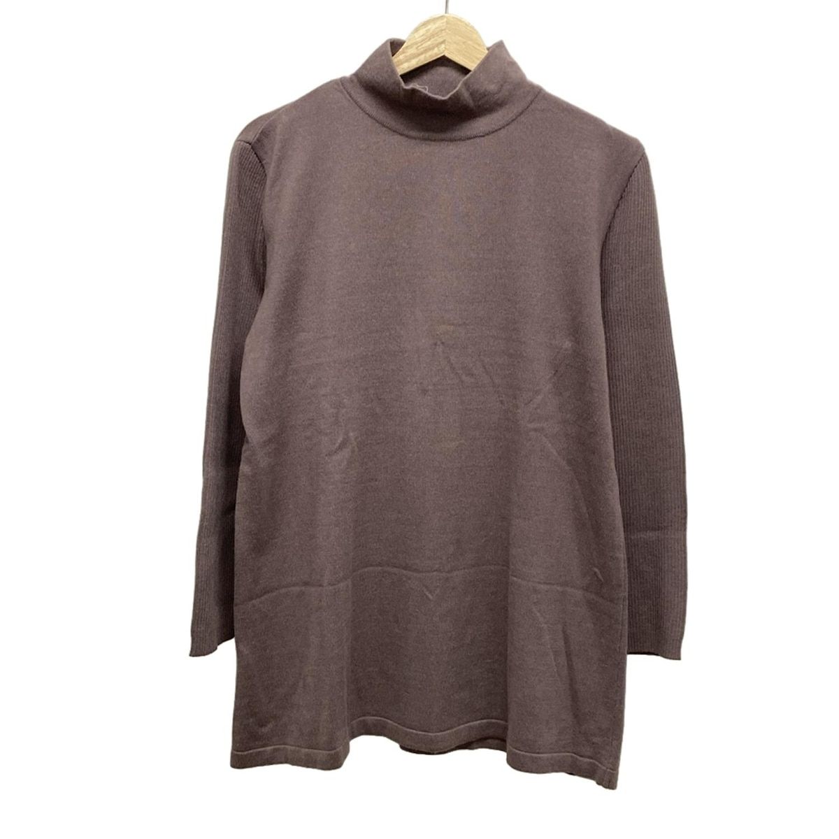 SENSO-UNICO センソユニコ 長袖セーター サイズ9 M レディース - パープル ハイネック M2