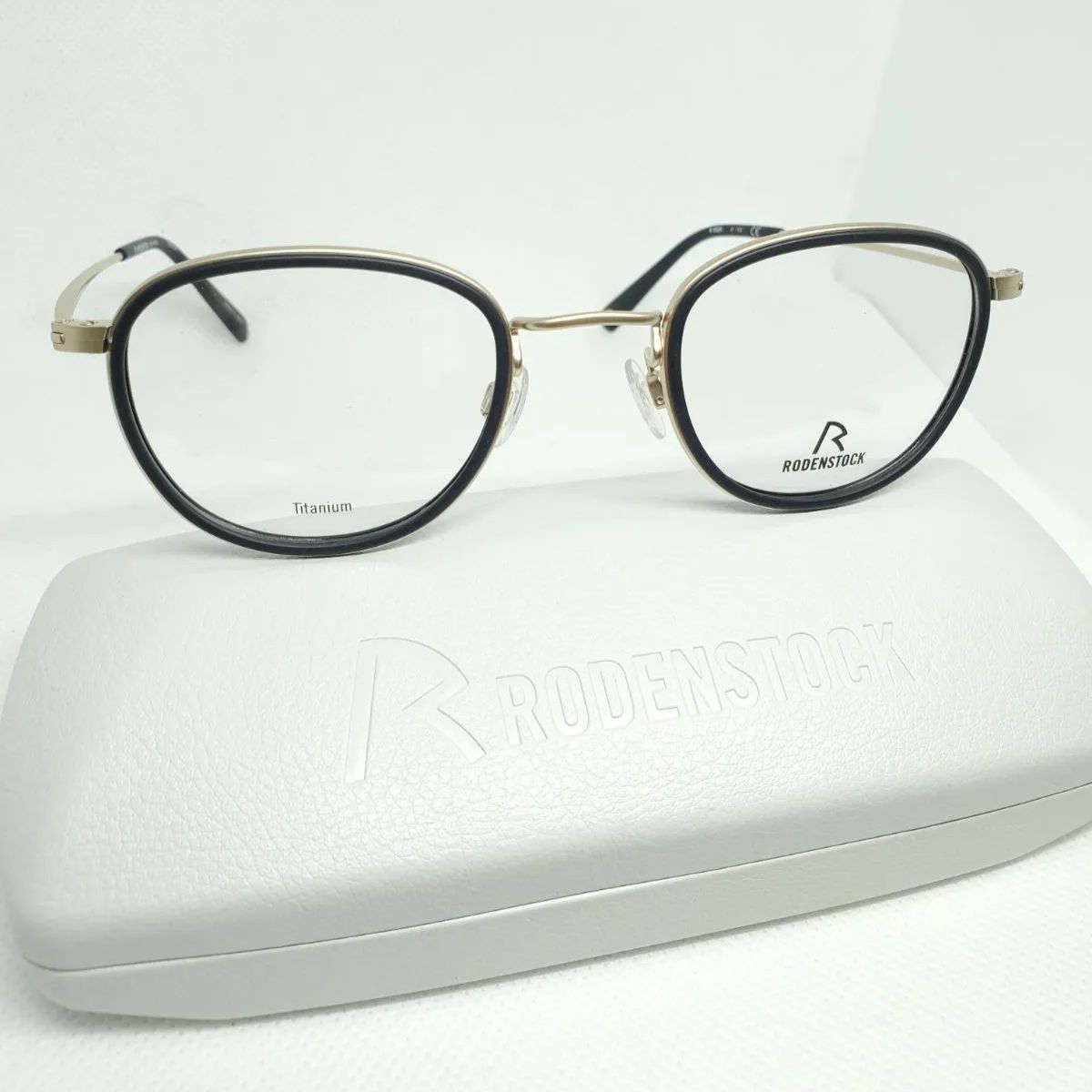 299ユーロ（43000円相当）RODENSTOCK ローデンストック R8024 A 47/22 140 メガネフレーム メンズ レディース 眼鏡  ブラックゴールド - メルカリ