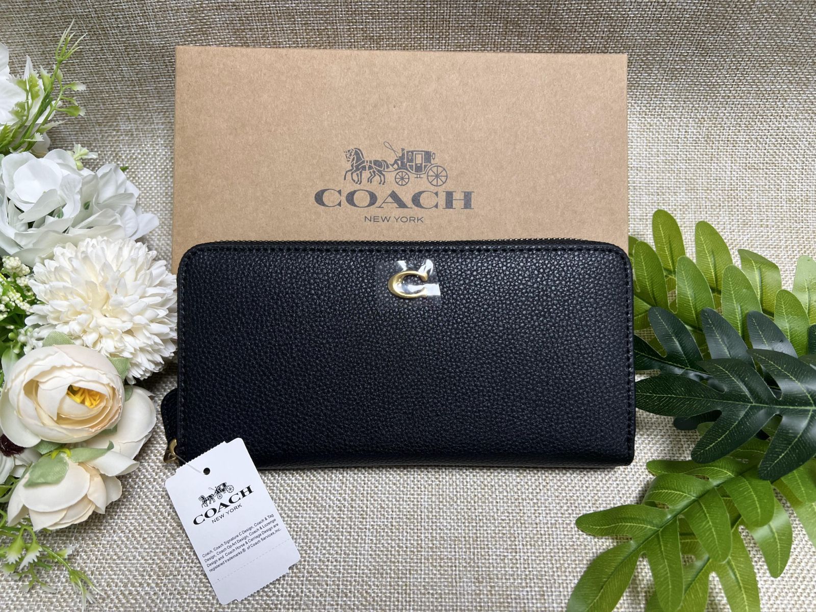 最高の COACH 長財布 ラウンドファスナー アコーディオン レザー