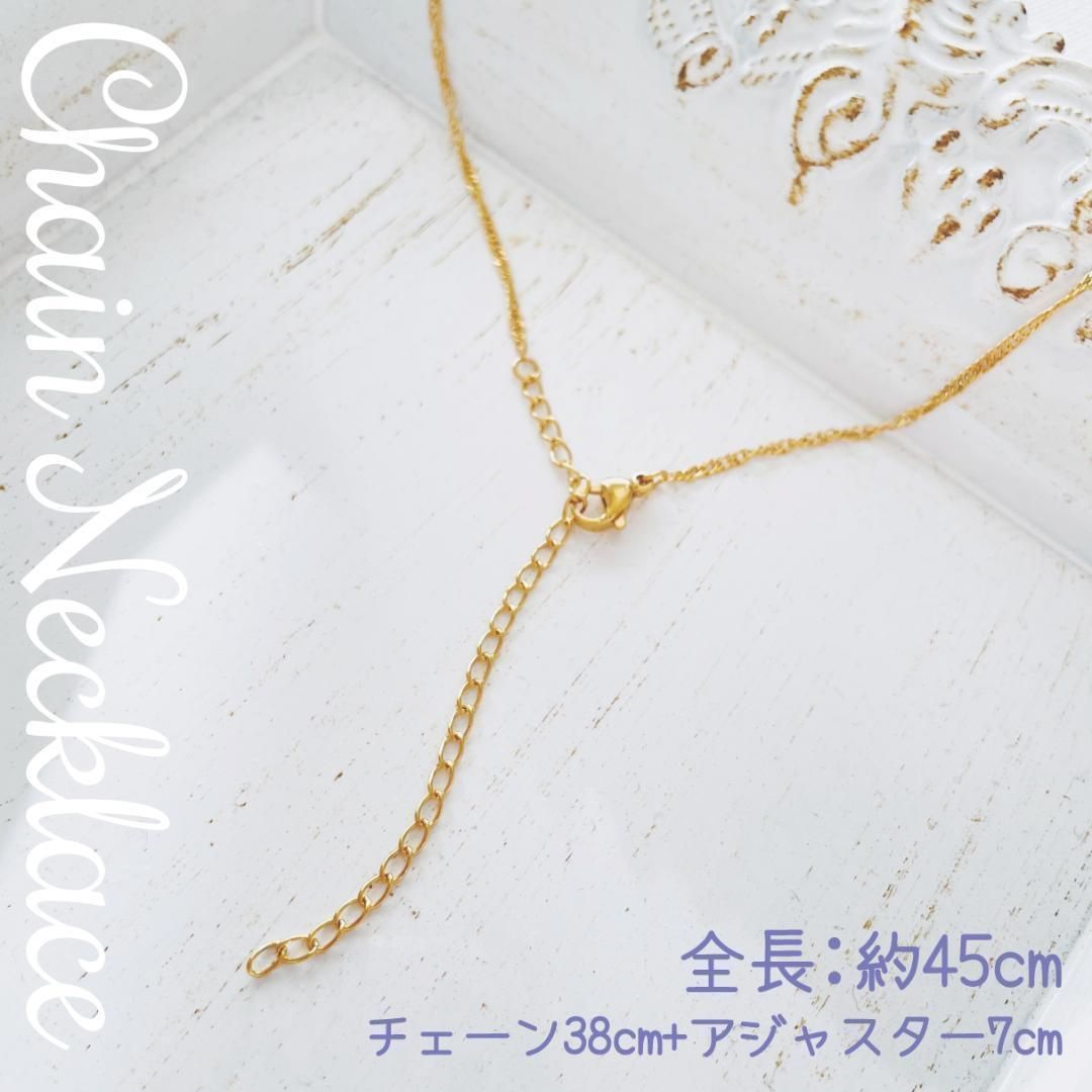 SCN-03【アレルギー対応】ステンレス✨チェーンネックレス✦スクリュー 