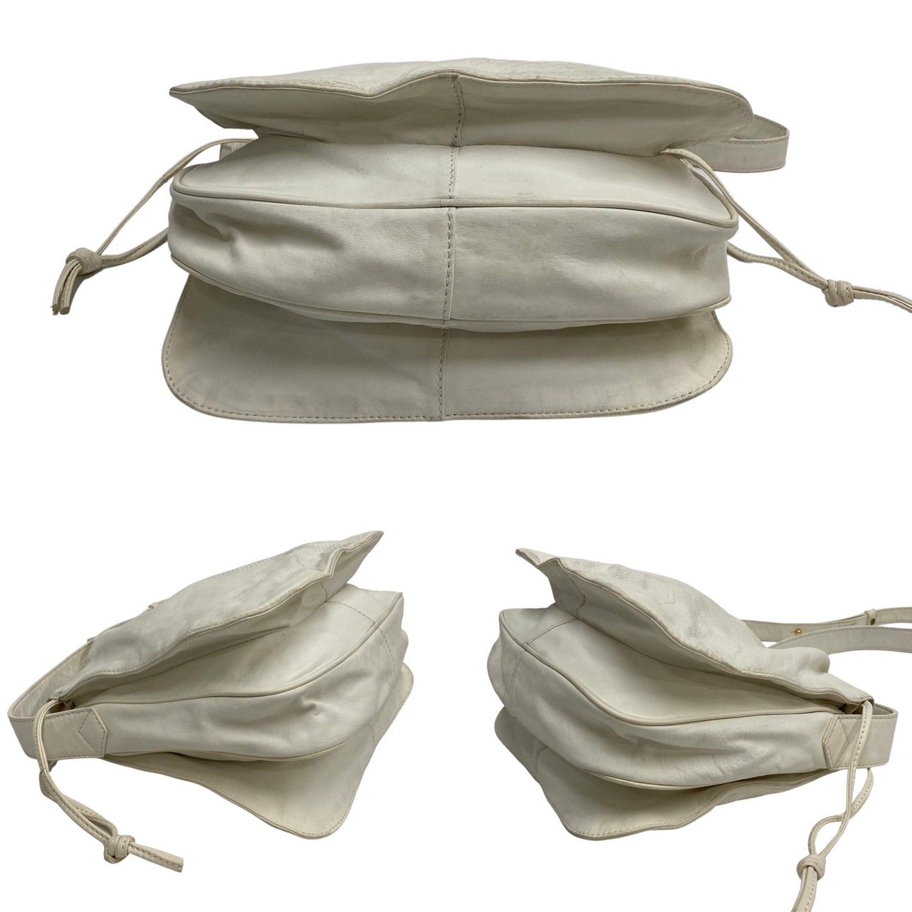 ✨希少✨ LOEWE ヴィンテージ アナグラム ナッパレザー 巾着 ショルダー LOEWE ロエベ アナグラム ナッパレザー ミニバッグ 巾着