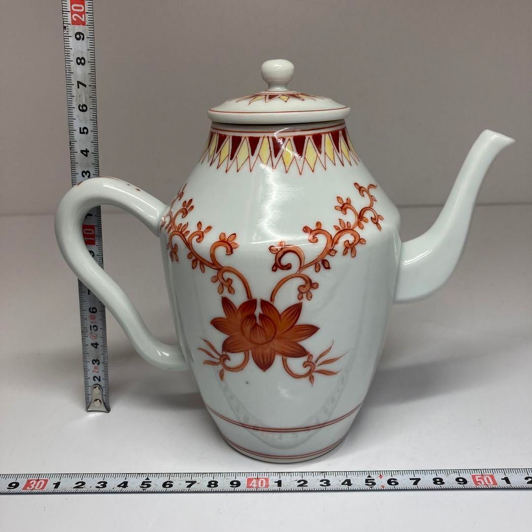 平安和峰 赤絵水次