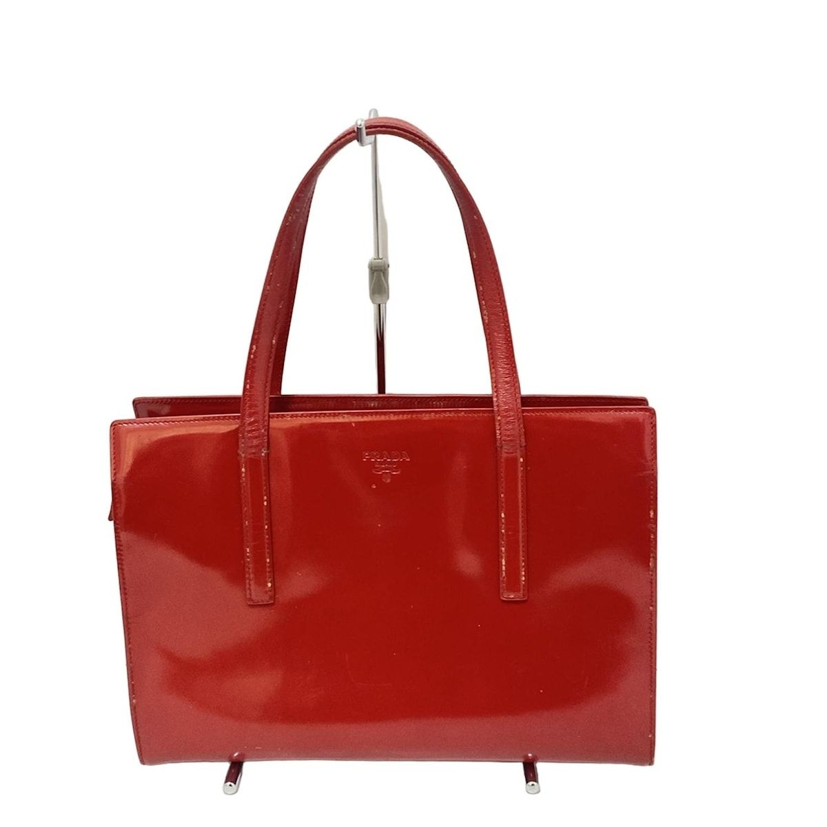 激安！特価品 ハンドバッグ PRADA(プラダ) - メルカリ - レザー レッド バッグ