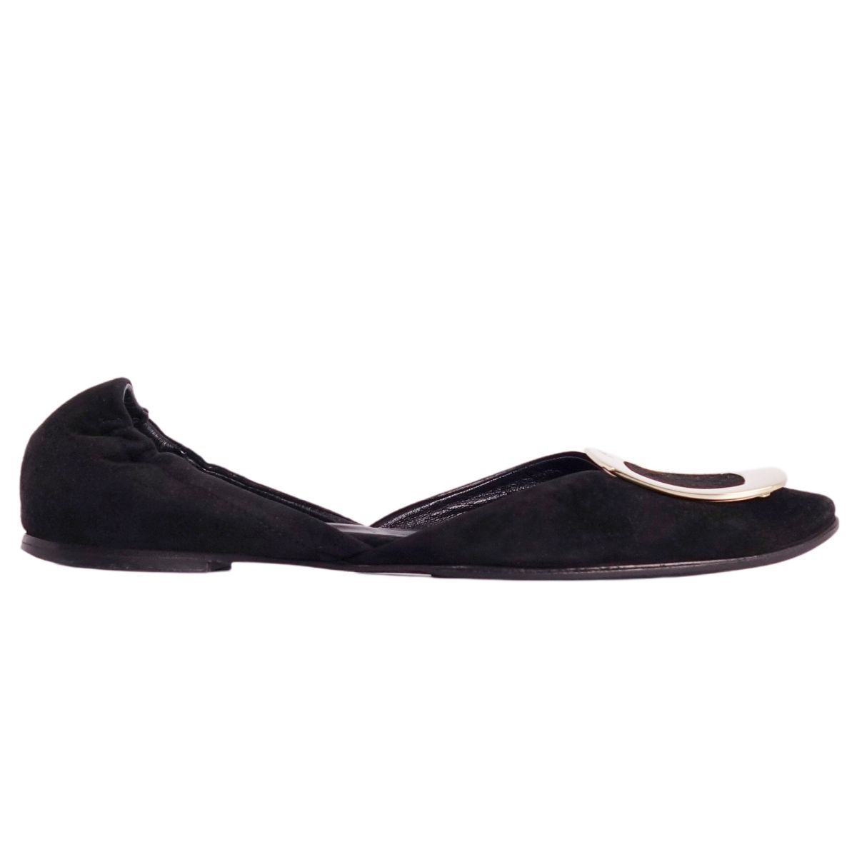 美品 ロジェヴィヴィエ Roger Vivier パンプス プレート フラットパ  