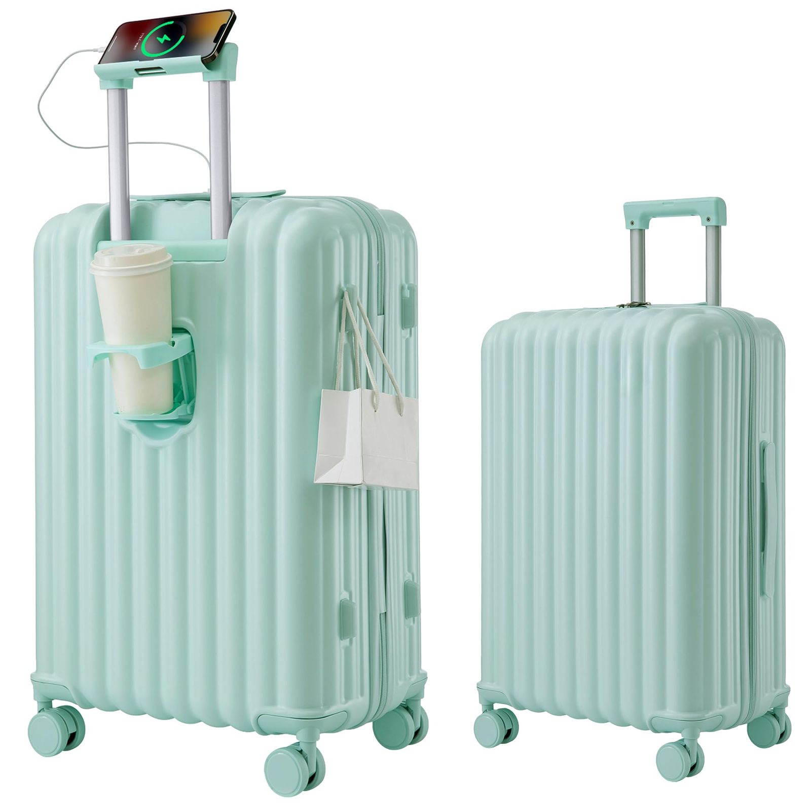 大人気 suitcase TSAローク搭載 ダブルキャスター 360度回転 多機能 防水ポケット台座フック付き 旅行 スマホスタンド USBポート キャリーバッグ 4~7泊 キャリーケース lサイズ 出張 m s スーツケース 2025新登場 BTM