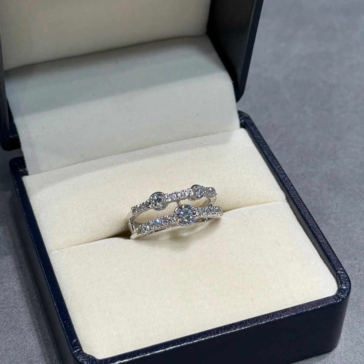 田崎真珠 K18WG ダイヤモンド リング 0.18ct 田崎真珠 K18WG 