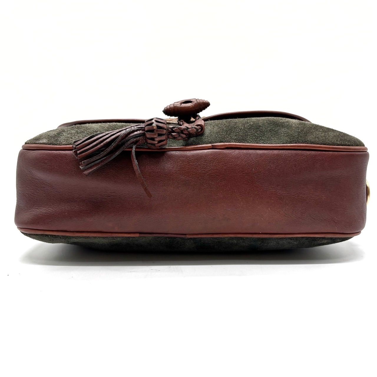 LOEWE ショルダーバッグ 斜めがけ ロゴ型押し ゴールド金具 レザー 朱色 ウィメンズ ファッション LOEWE ショルダーバッグ 斜めがけ ロゴ型押し