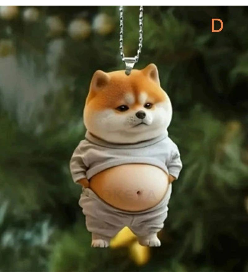 柴犬　アクリルキーホルダー　犬キーホルダー 動物　犬雑貨　チャーム　ひまわり キーホルダー バッグチャーム 柴犬 おしゃれ可愛いデブ アクリル