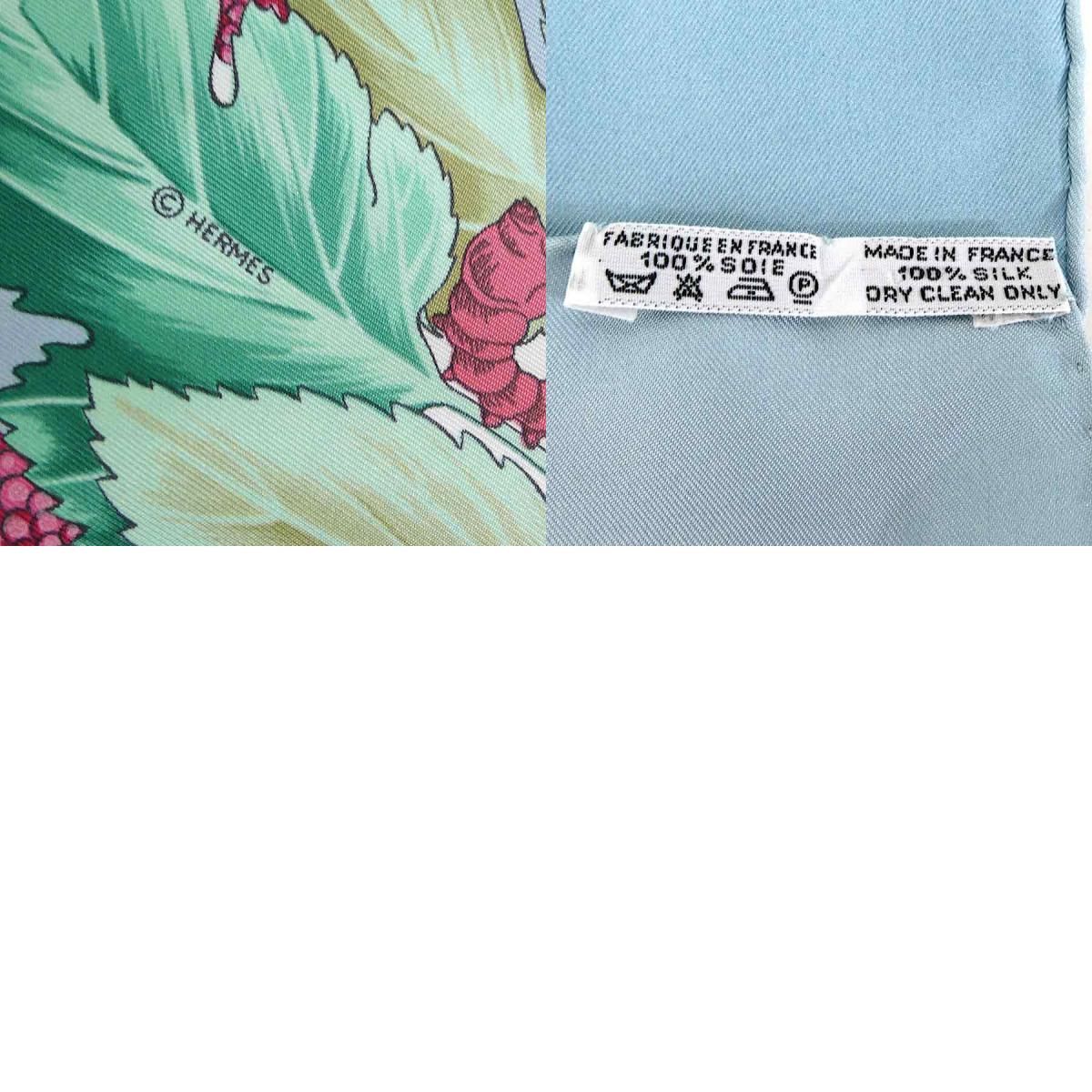 エルメス HERMES スカーフ カレ90 l'ARBRE de SOiE 絹の木 桑の木と蚕