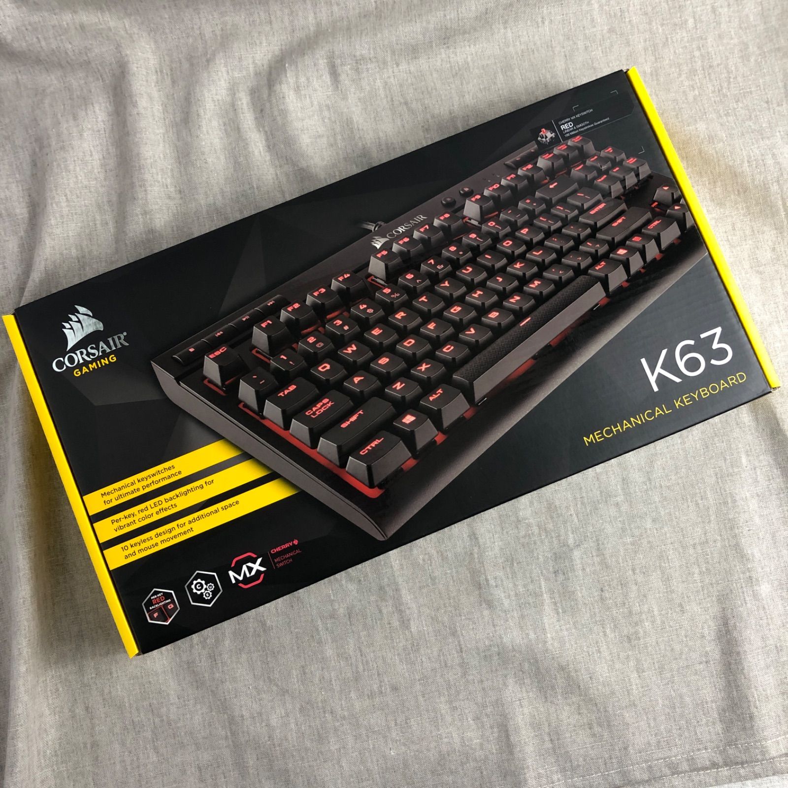 新品未開封】Corsair K63 コンパクトメカニカルゲーミング