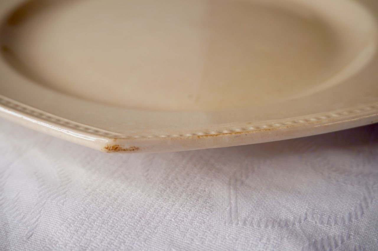 クレイユ・エ・モントロー「FLORA 」深皿 N-693/フランスアンティーク