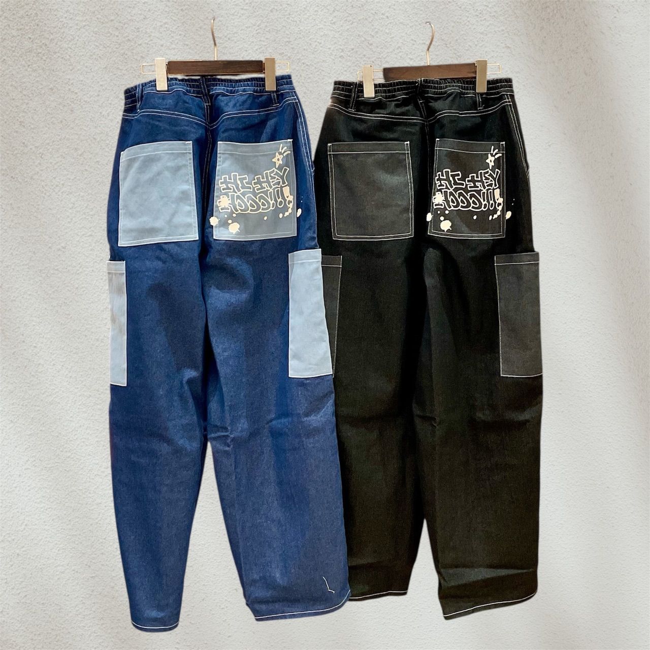 Hi Hey Hooo!!! 配色デニムサメカーゴパンツ H4250247 DECORATOM_COM_BR