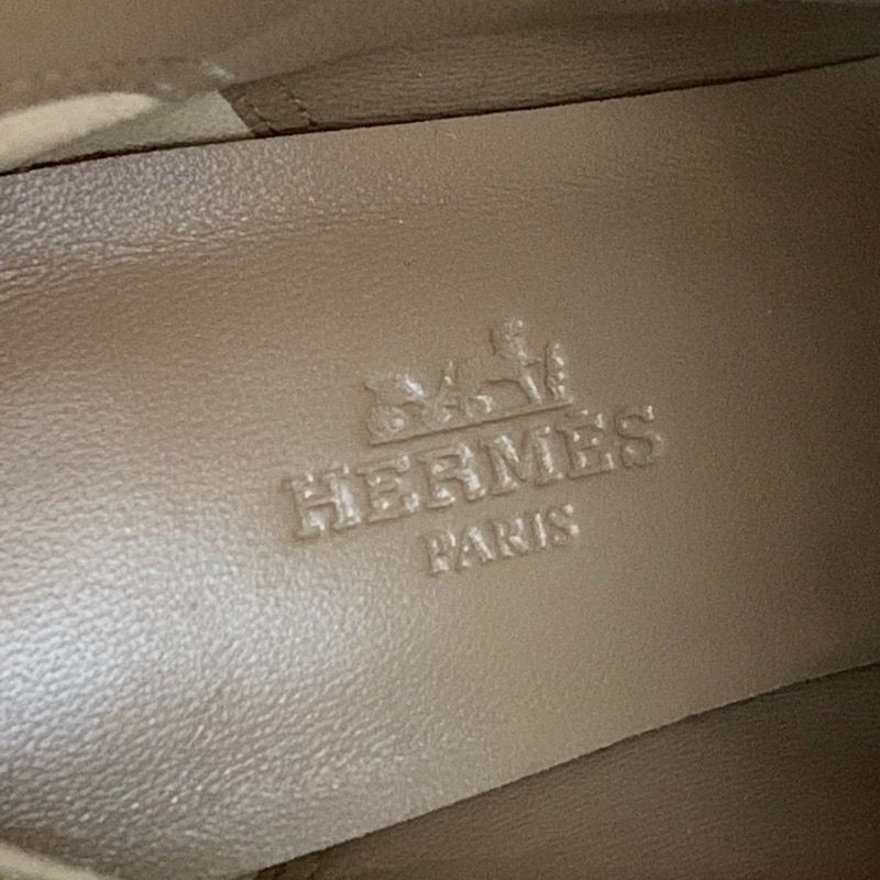 エルメス HERMES デフィレ ブーツ ショートブーツ 靴 シューズ カーフスキン ベージュ 未使用 - メルカリ