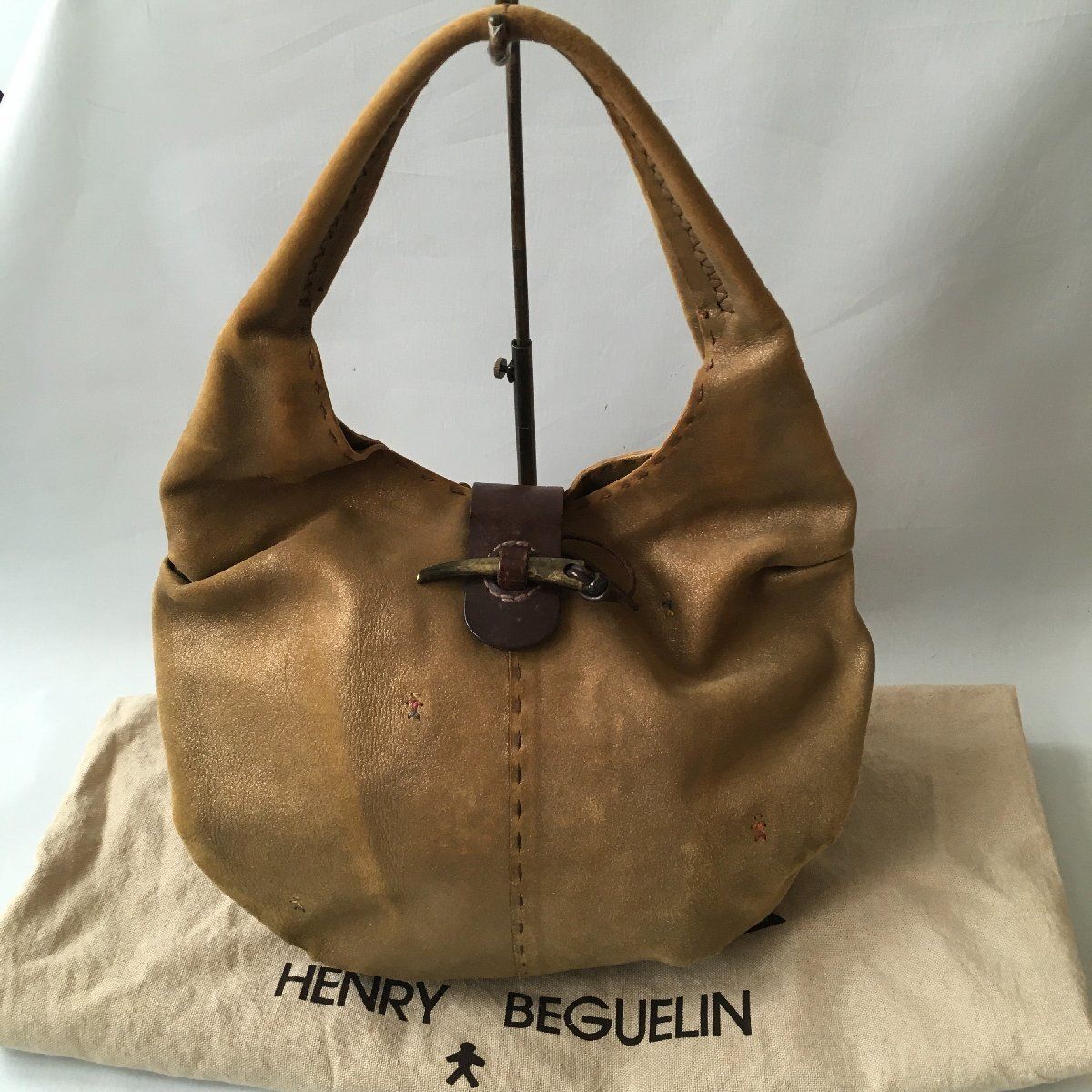 お値下げHenry Beguelin エンリーべグリン　トートバック　used 美品 HENRY BEGUELIN（エンリーベグリン） レザー バッグ - メルカリ