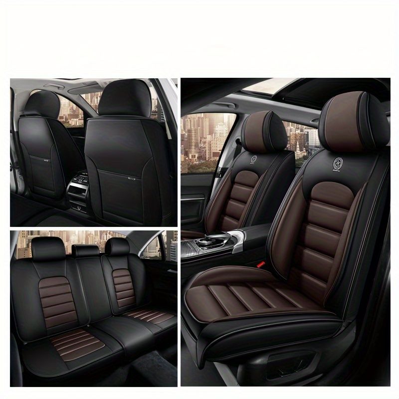 シートカバー PUレザーカーシートカバーブラックフロントシートクッションフィットAcura RDX TLX Pu Leather Car Seat Covers Black Front Seat Cushi