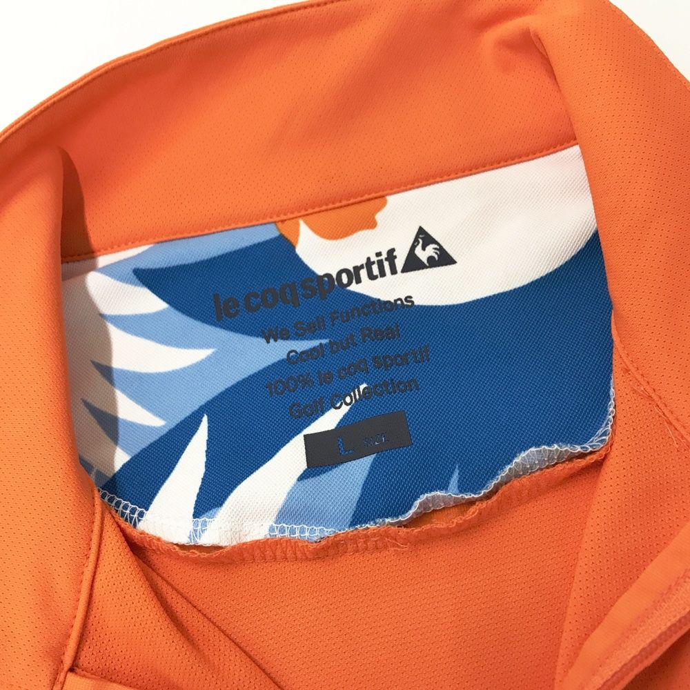 サイズ：L LE COQ GOLF ルコックゴルフ ハーフジップ 半袖Tシャツ