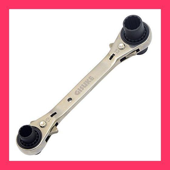 【スタッフおすすめ！】高儀(Takagi) GISUKE フレキシブル ギアレンチ スイングヘッド 4in1 8・10・12・13mm DGW-4F