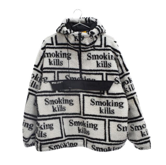【人気Lサイズ】FR2 総柄デザインボアジャケット　スモーキングキルズ FR2】手越祐也 Smoking Kills 総柄 ボアジャケットsizeL - メルカリ