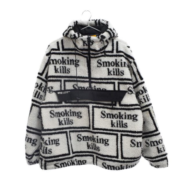 FR2 (エフアールツー) Smoking kills Logo Boa Anorak Jacket FRJ047