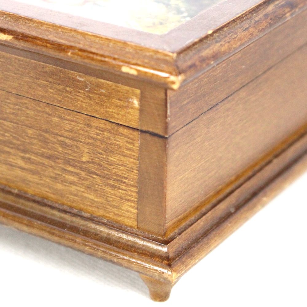 REUGE/リュージュ ジュエリーボックス 小物入れ オルゴール ブラウン系