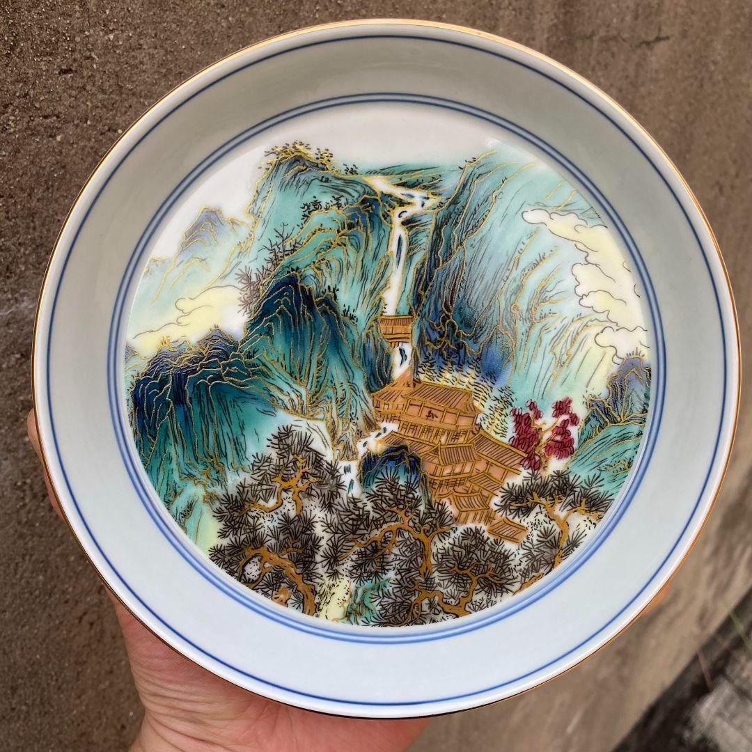 中国茶器 七承堂可懸停山居払雲図三才蓋碗 茶杯 茶碗 煎茶道具 新品未使用 中国茶器 七承堂可懸停山居払雲図三才蓋碗 茶杯 茶碗 煎茶道具