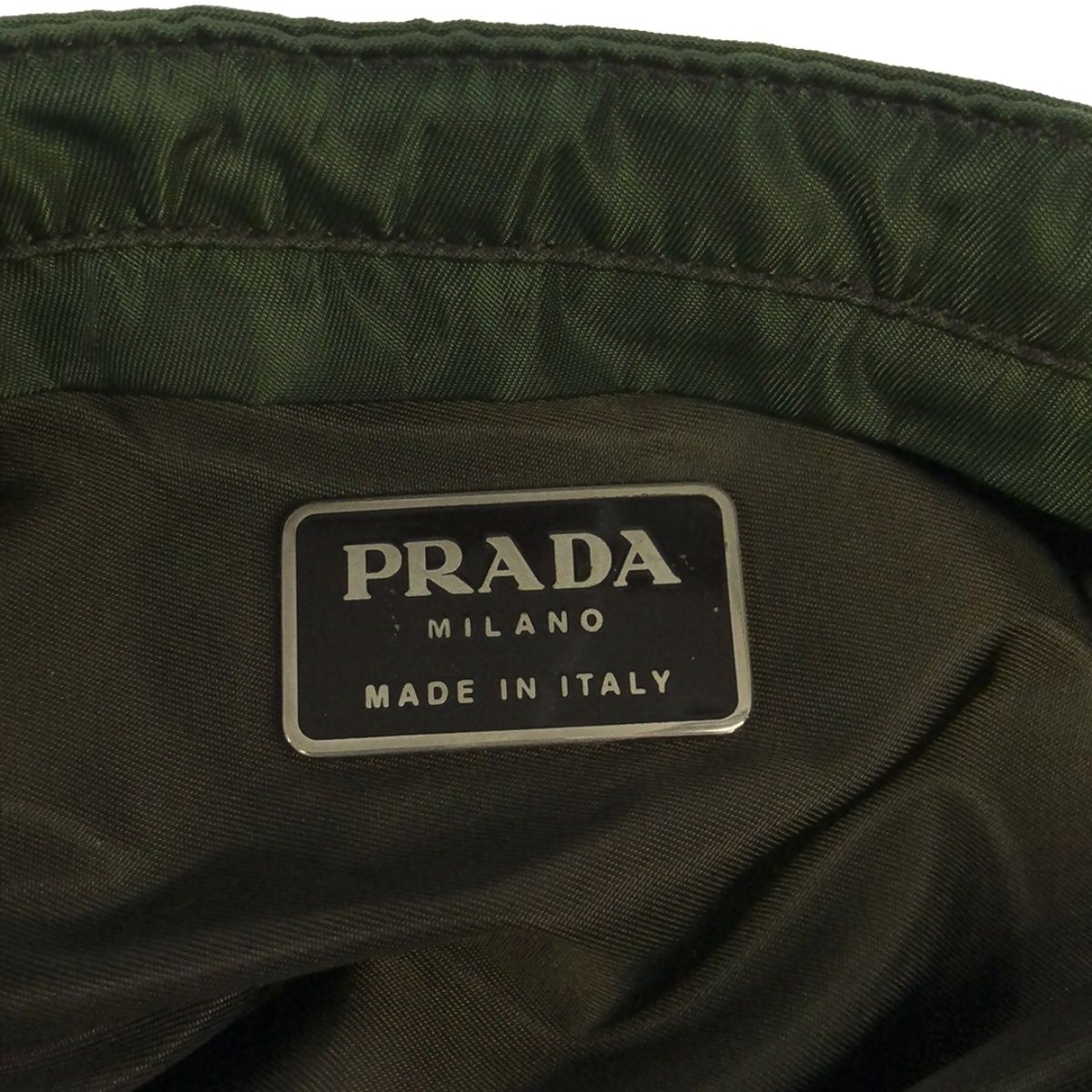 PRADA プラダ ヴィンテージ ナイロンショルダーバッグ  カーキ