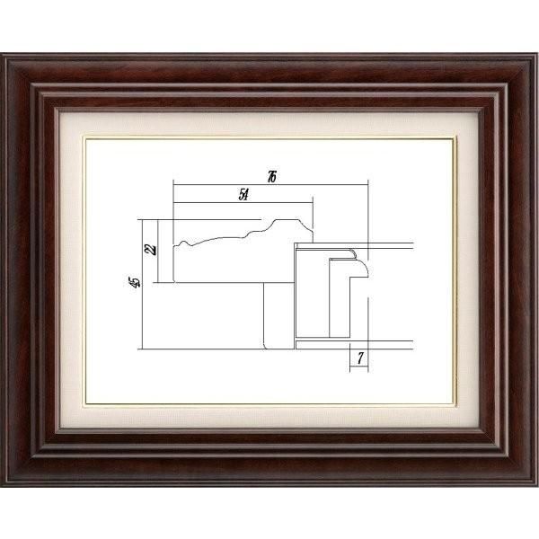 額縁 油絵用 木製フレーム アクリル付 7741 サイズ P30号 シタン - メルカリ