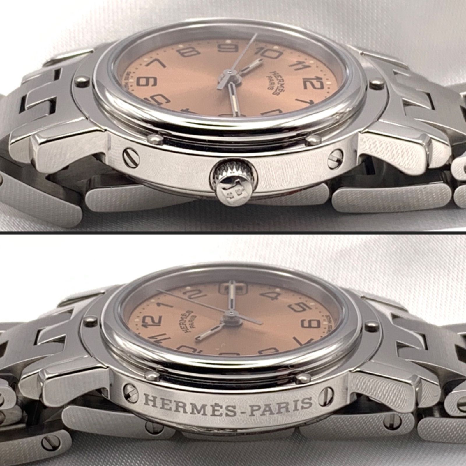 ☆OH / 研磨済☆ HERMES エルメス クリッパー デイト CL4.210 ☆OH / 研磨済☆ HERMES エルメス クリッパー デイト CL4.210