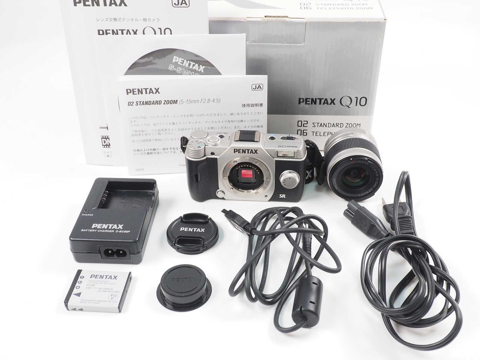 ペンタックス Pentax Q10 Silver 12.4MP Digital Camera 02 Lens 元箱 [新品同様] #Z2329A -  メルカリ