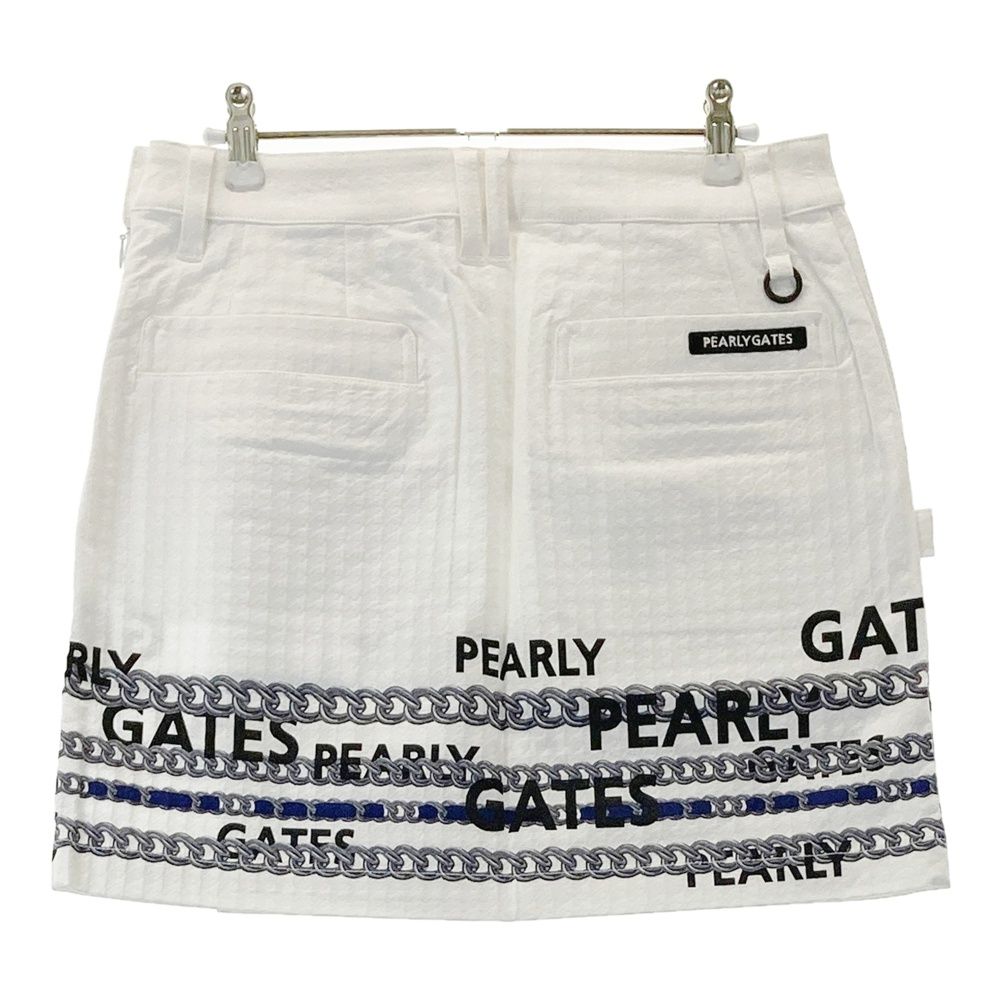 新品タグ付き　PEARLY GATES レディーススカート サイズ1 PEARLY GATES ホワイトスカート サイズ1 タグ付き ショップ袋付き